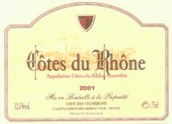 Cuv�e C�tes du Rh�ne Ros� 2001